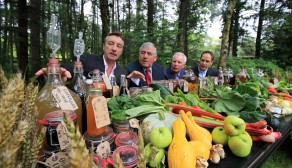 Evan Doyle (Taste Council, Brooklodge Hotel), Minister of State at the Department of Agriculture, Food and the Marine, Tom Hayes, John McKenna (Taste Council, McKenna's Guides), Kevin Sheridan (Taste Council chairman, Sheridans Cheesemongers)