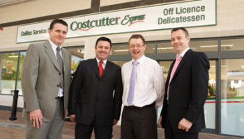 L–R: Ger Heffernan, store developer, Noel Brady, field sales manager, Jim Burke, owner, and Mark McCumiskey, account manager