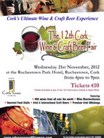 O’Donovans Off-Licence Group will hold its 12th Cork Wine Fair on 21st November at the Rochestown Park Hotel.