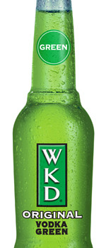 Lending appropriate colour to the Irish market: WKD Green.