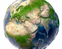 What might be: How the earth would look after a severe drought which would cause the shallowing of the oceans and seas