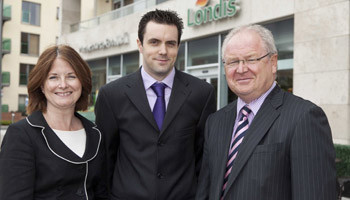 Geraldine Stewart, office manager, Jonathan Gillan, store manager and Richard Murphy, assistant store manager, outside The Racecourse Foodhall FoodhallCastleknock