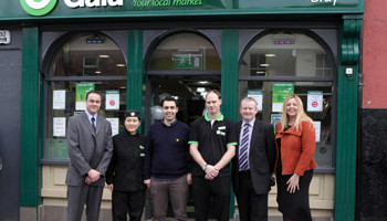 At the opening of Gala, 36A Main Street, Bray were Gala regional manager Tom Hardiman, deli manager Catherine Du, owner Alastair Mc Donald, staff member Ken Davis, Liam Murphy of H Murphy & Co and Denise Lord of Gala head office