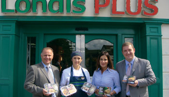 Pictured at Gillan's Londis Plus in Summerhill, Co Meath are L-R Derek McKeon, Buyer Londis, Violeta Wielgosz, Gillans Londis, Sinead O'Hanlon, Country Crest, Robbie Gill, Sales Director, RDD