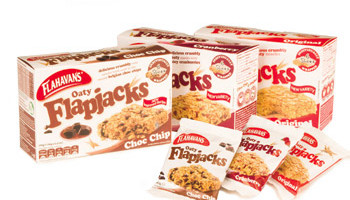 Flahavan’s has relaunched its oaty flapjack range with two new varieties, Original and Cranberry, and a new improved Choc Chip recipe