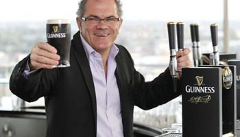 Guinness master brewer Fergal Murray serves up a pint of new Guinness Mid-Strength