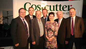 Naill Hartnett and John McAllen (Barry Group), Pat Falvey (motivational speaker, mountaineer), Ray O’Driscoll and Edwina Lucey (Barry Group), Marty Whelan and Jim Barry, managing director, Barry Group