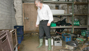 Many retailers were faced with loss of stock due to flooding