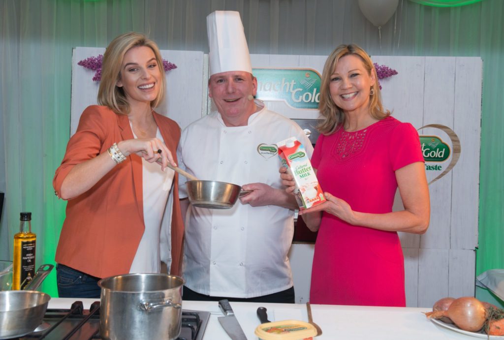 Pippa O'Connor, Joe Shannon and Paula Mee at the Connacht Gold Health & Wellbeing event