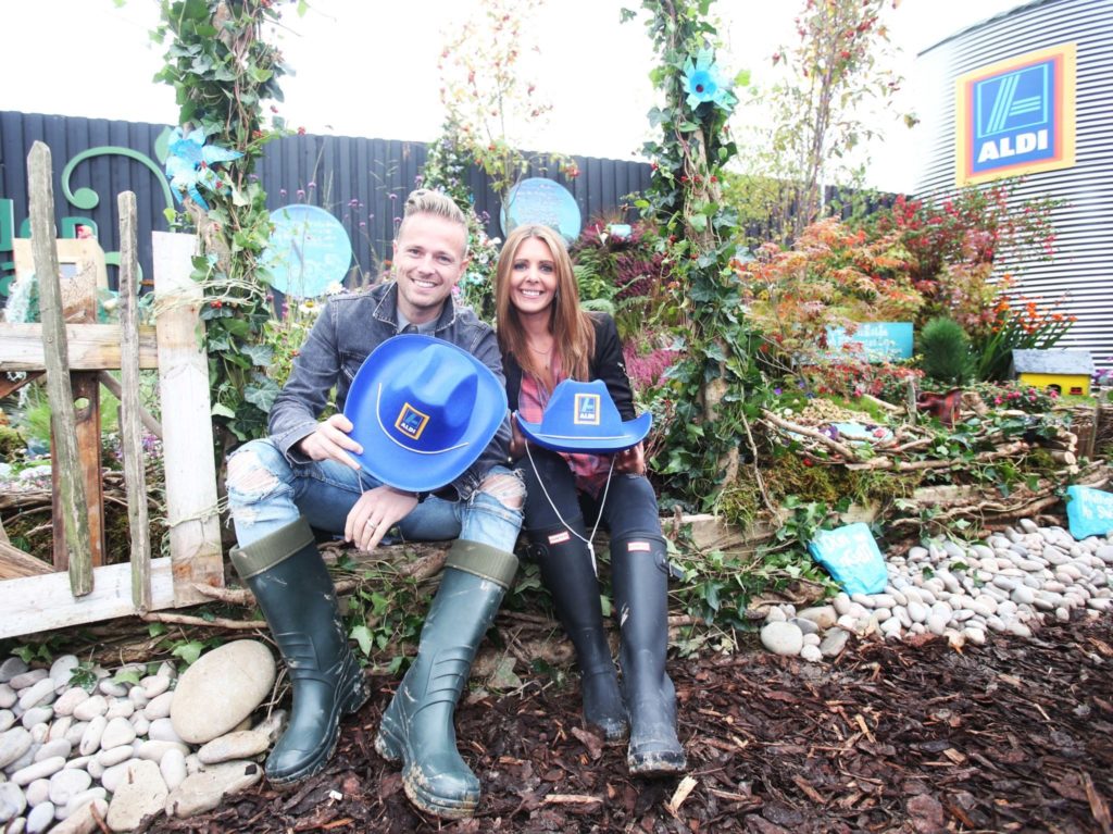 Nicky Byrne and Jenny Greene at The Aldi Marquee