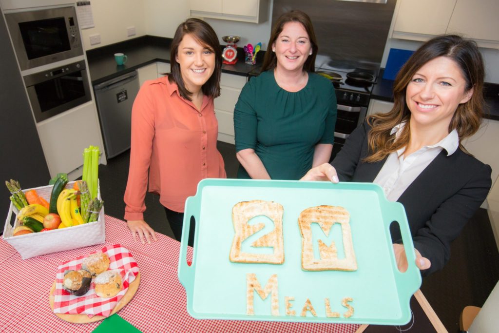 Iseult Ward, Co-founder and CEO of FoodCloud; Orla Gilroy, CEO of Daisyhouse and Christine Heffernan, ‎Director of Corporate Affairs at Tesco Ireland