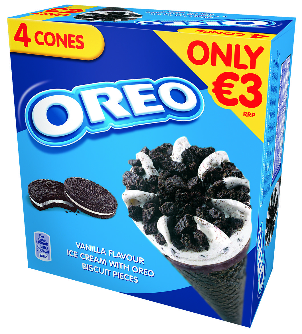 Oreo Vanilla Cone 4pk Flashed Render - Shelflife Magazine