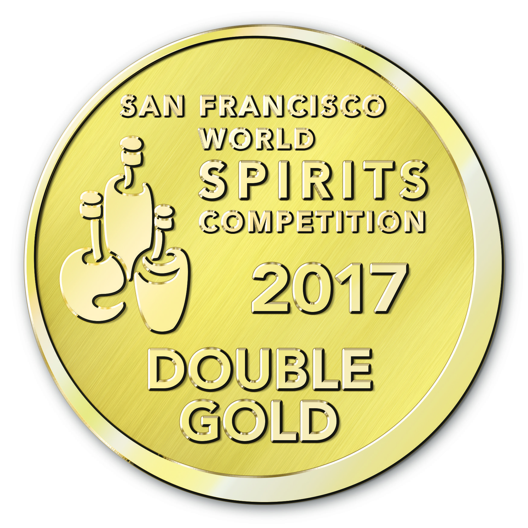 San Francisco World Spirits Competition Medallion Artwork Shelflife