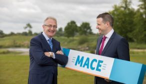 Leo Crawford, CEO BWG Group and Daniel O’Connell, MACE Sales Director announcing the investment