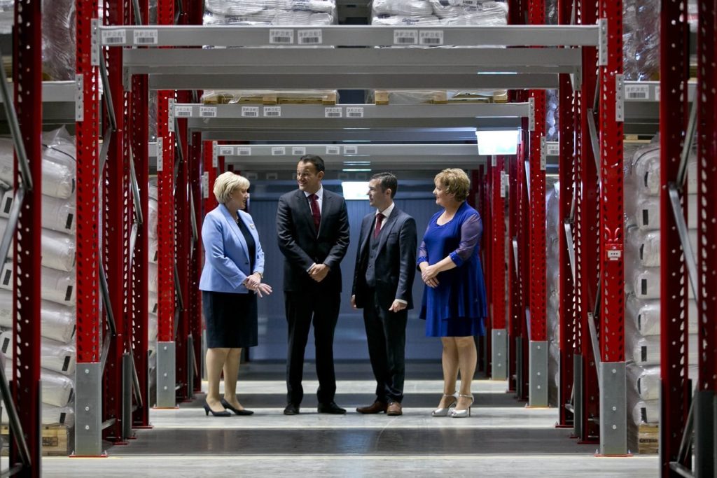 Minister for Business, Enterprise and Innovation Heather Humphreys TD, Taoiseach Leo Varadkar, Micheal McArdle, Managing Director and CEO of McArdle Skeath, and Siobhan McArdle, Director of McArdle Skeath