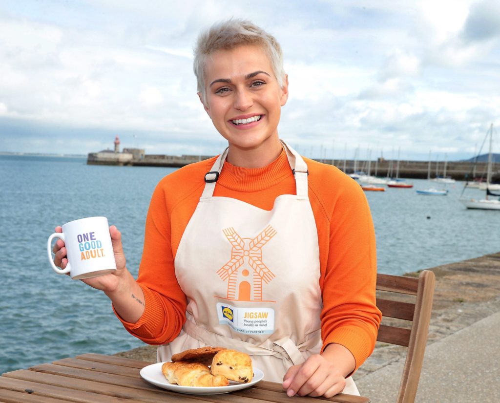 Maria Walsh launching Lidl Ireland's new pop up 'The Bakery' in aid of its national charity partner, Jigsaw