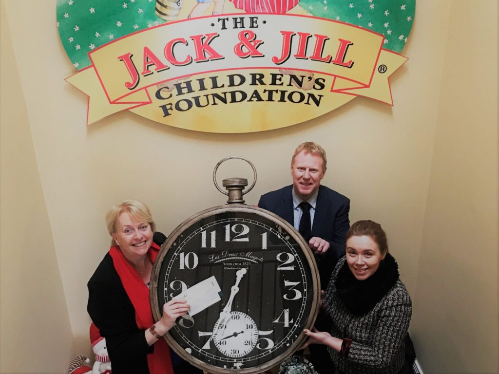 Carmel Doyle, interim CEO, Jack & Jill Children’s Foundation with Gary Desmond, CEO of Gala Retail and Caroline O’Connor, customer & operations support manager, Gala Retail