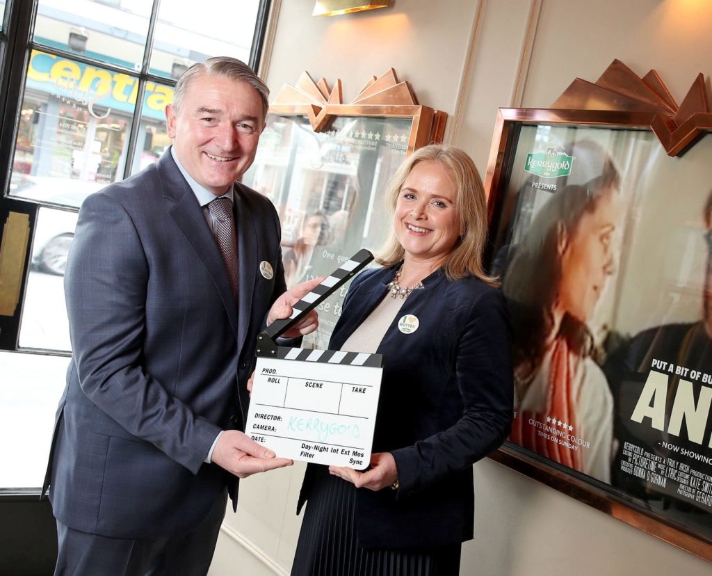 Ornua Foods' MD Roisin Hennerty celebrates a €1bn milestone with minister Michael Creed TD