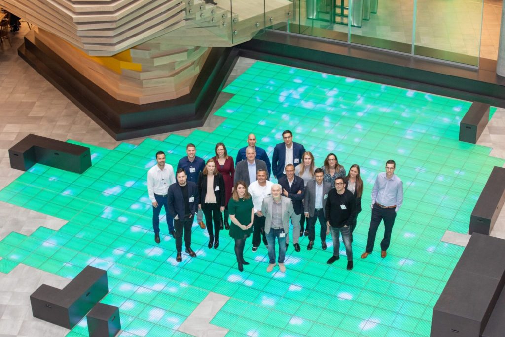 The Spar team at Microsoft during a two-day 'look and learn' technology showcase tour features high-level interactive meetings with a variety of the world’s leading technology companies.